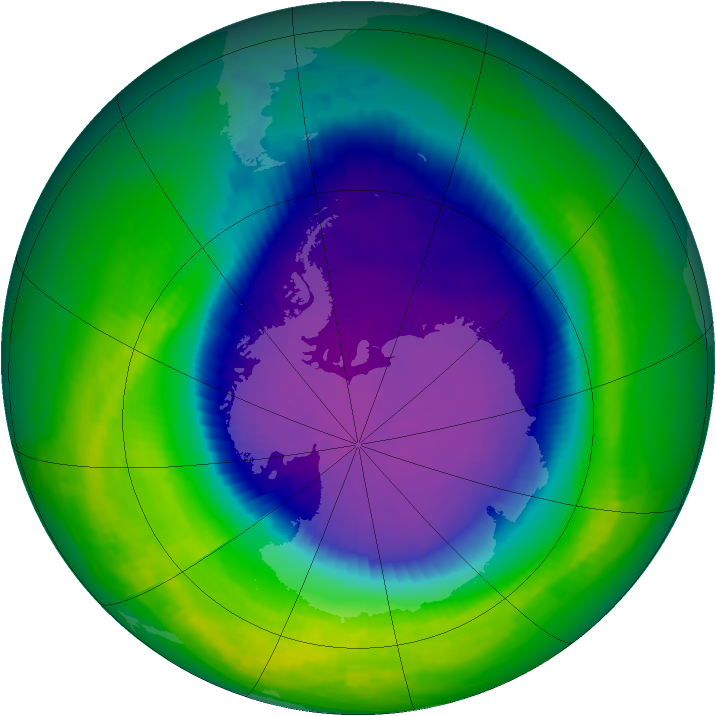 Ozone Map 2000-10-08